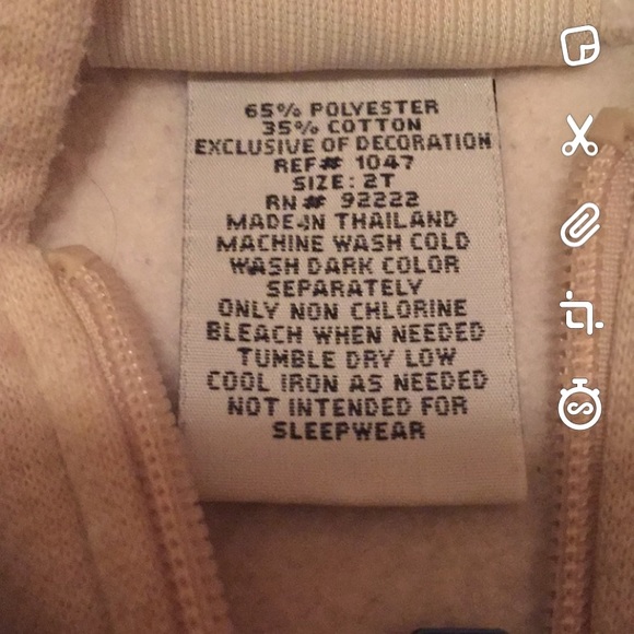 Carter's toddler hoody. - Picture 3 of 4